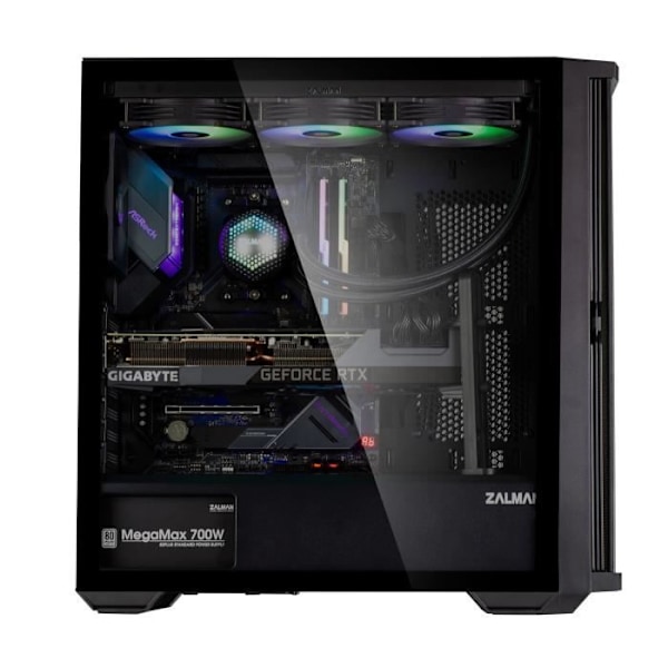 Zalman Z10 E-ATX Mid Tower -kotelo lasipaneelilla (musta)