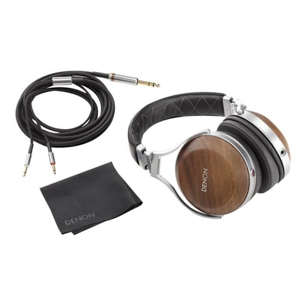 Denon AH-D7200 Täysikokoinen langallinen kuulokkeet 3,5 mm liitännällä musta, puu