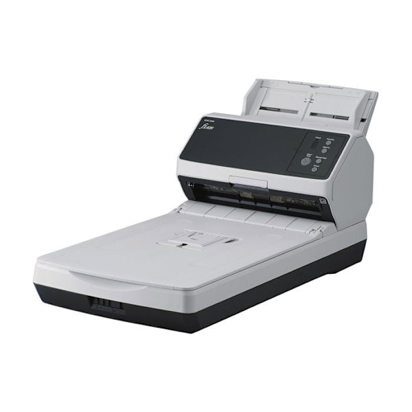 Dokumenttiskanneri - FUJITSU - fi-8250 - 600 x 600 dpi - 50 sivua/min - USB 3.2, LAN musta, Harmaa