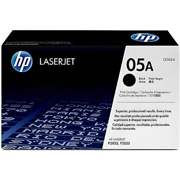 HP 05A (CE505A) sort tonerpatron til LaserJet P2035/P2055 printere