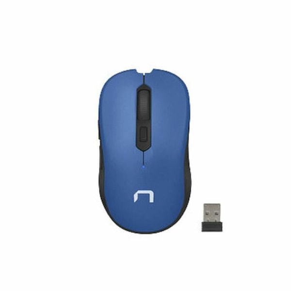 Mus Natec TOUCAN Blue 1600 dpi Blå, Vit