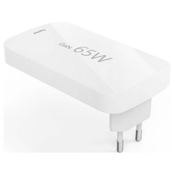 Snabb Laddare - HAMA - 65W - 2 USB-C - 1 USB-A - Power Delivery - Snabbladdning Vit