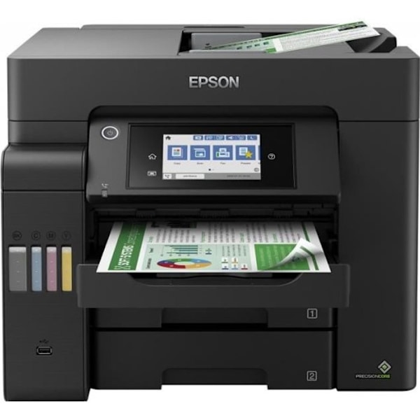 EPSON EcoTank L6550 multifunktionel farveblækprinter - Dobbeltsidet - ADF - Trådløs - A4 Sort