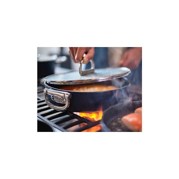 Casserolerie Joseph Joseph Space Sauteuse på 28 cm med låg BLÅ