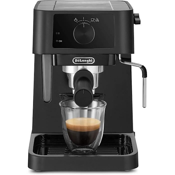 Mælkeskummer - DELONGHI - EC 230.BK - 15 bar - 1,0 l - Sort sort