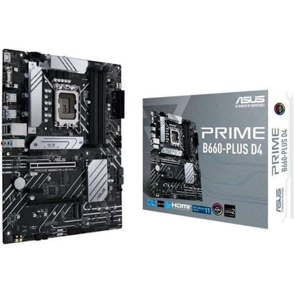 Bundkort - ASUS - PRIME B660-PLUS D4 - (90MB18X0-M0EAY0)