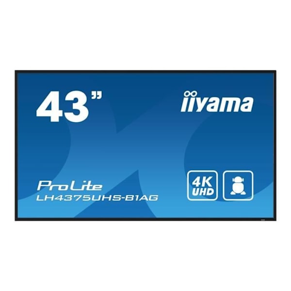 LCD-näyttö - iiyama - ProLite LH4375UHS-B1AG - 43 tuumaa - 4K - LED-taustavalaistu
