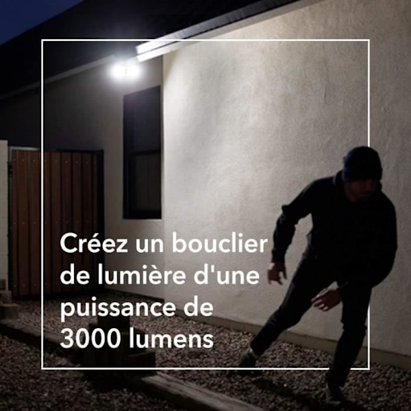 Arlo Pro 3 Floodlight - Langaton Wifi - Musta - 2K - Integroitu voimakas kohdevalo sort
