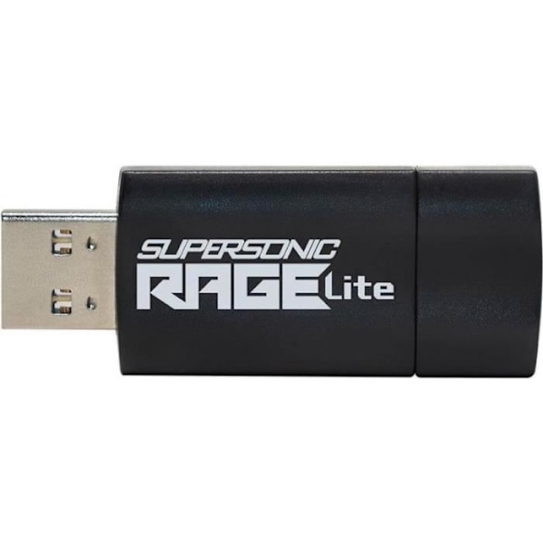 USB-minne - Patriot Memory - Supersonic Rage Lite - 64 GB - USB Typ-A 3.2 Gen 1 - Svart - Blå