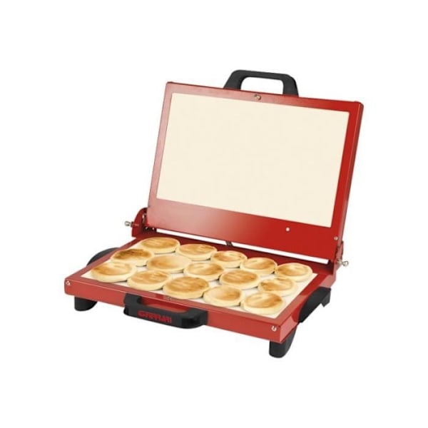 Grill elektrisk G3 Ferrari Tigella Mia - Overflade 836 cm² - Rød/sort