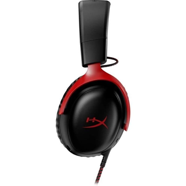 Langalliset pelikuulokkeet - HyperX Cloud III - PC:lle ja konsolille - musta/punainen