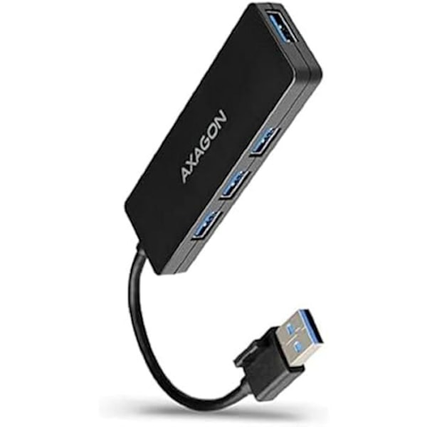 USB-C-hub - AXAGON - HUE-G1A - 4 porte USB 3.0 - Superspeed - Sort