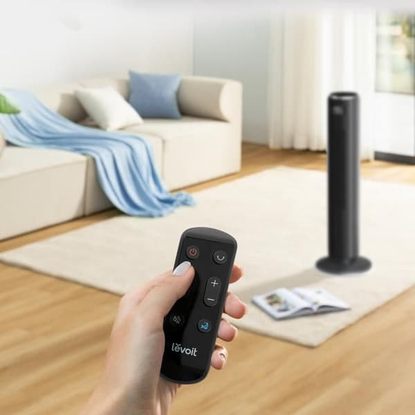 Tornadoventilator - LEVOIT - TempSense 36 DC - 12 hastigheter - Vortexair-teknologi - Tyst 20 dB