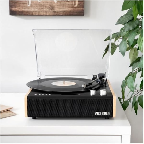 Plattspelare - Victrola - VTA72 - Bluetooth - Ultralätt - Bambu Bambu