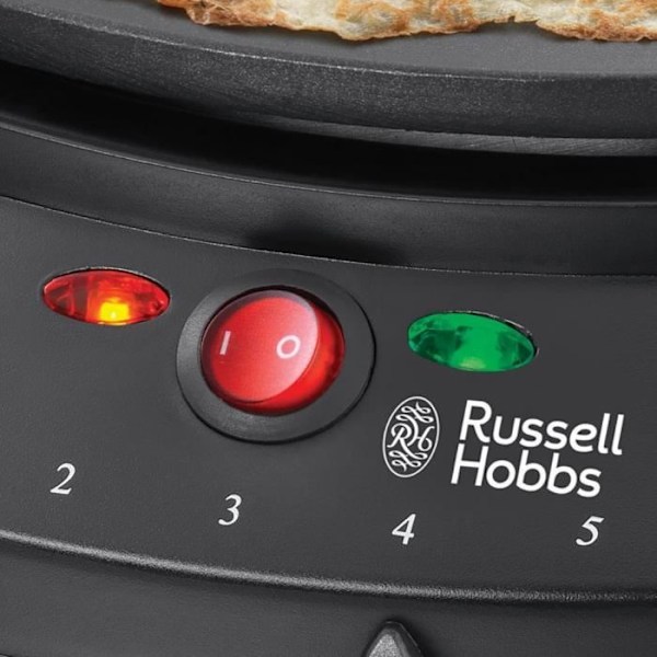 Crêpière RUSSELL HOBBS - 20920-56 - Stegeflade 30 cm - Justerbar termostat - 1000 W sort