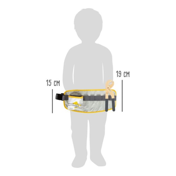 Lille fodbælte med træværktøj Grå, gul