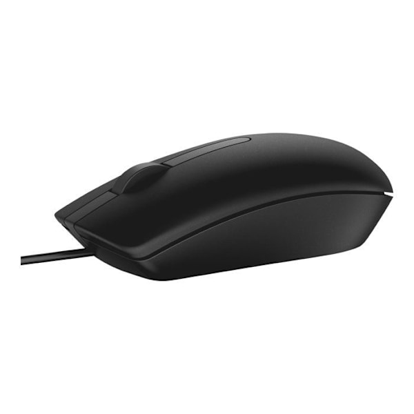 DELL MS116 optinen hiiri - USB - 2 painiketta - Musta - Kaapeli - 1000 dpi - Pyörät jarrulla