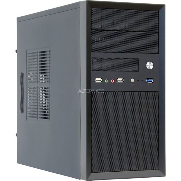 Boîtier Mini-tour - Chieftec - CT-01B - 350 Watt - Micro ATX - USB/Audio - Sort