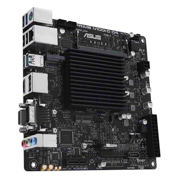ASUS Prime N100I-D D4 Bundkort Intel N100 (Intel N100 Processor, PCIe 3.0, USB 3.2 Gen 2, M.2, DDR4)