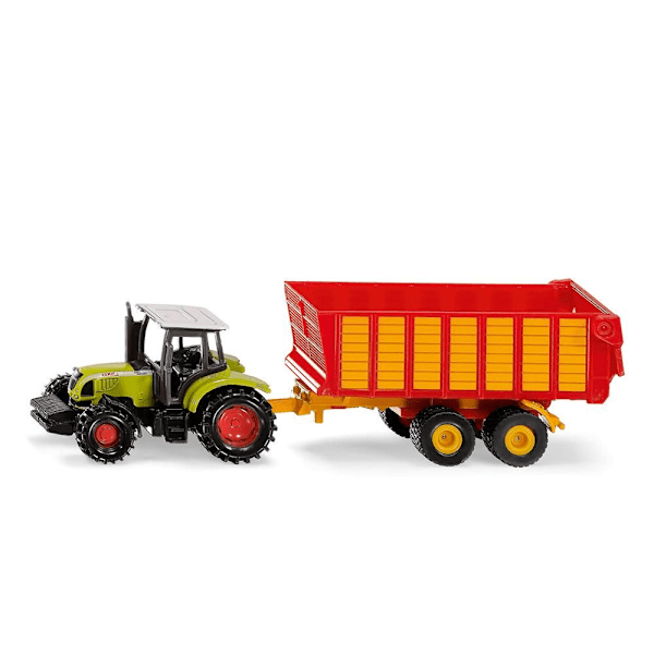 John Deere traktor med ensilagetrailer - SIKU - 1/64. - Blandet - Fra 3 år