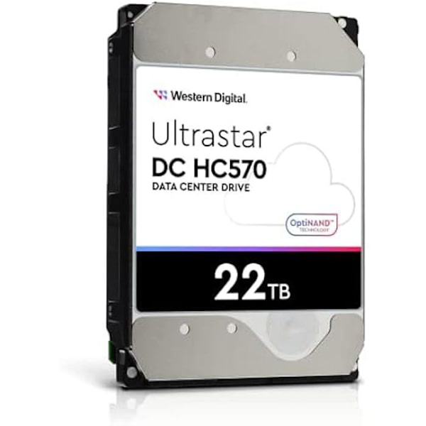 Hårddisk - WESTERN DIGITAL - Ultrastar HC570 - 22 TB - 7200 RPM - 3,5 tum