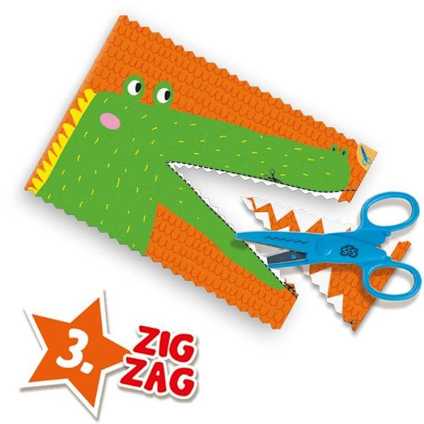 SES CREATIVE - Jag lär mig att klippa - Säker barnsax - Flerfärgad Flerfärgad