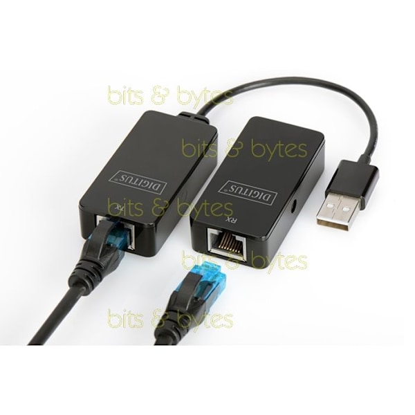 USB-udvidelse - DIGITUS - USB-udvider - Farve: Sort - Connector: USB - Type: USB-udvidelse