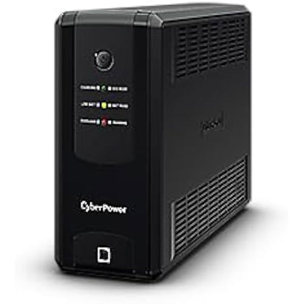 Avbrottsfri strömförsörjning - CYBERPOWER - UT1050EG-FR - 1050 VA - 630 W - 4 AC-uttag Svart