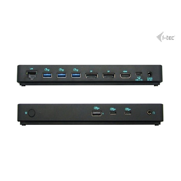 I-TEC USB-C Triple 4K Skærm Svart