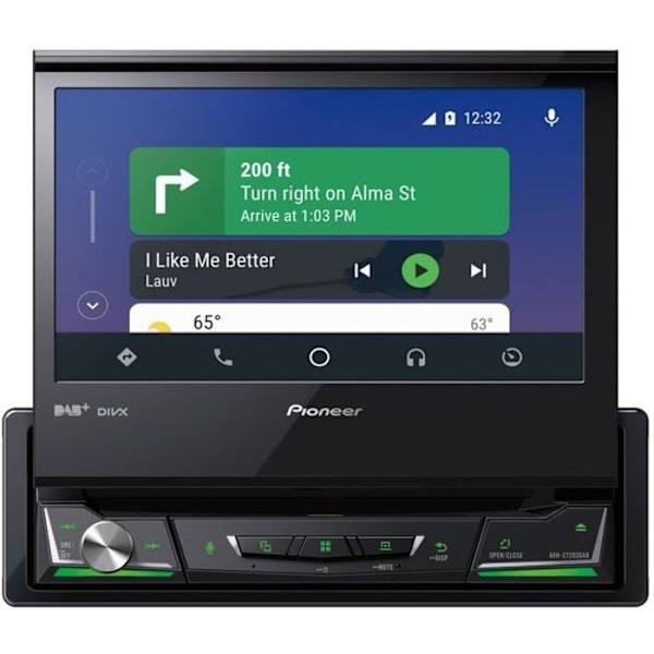 PIONEER autovideoradio DAB 1 DIN - 7" - CD DVD - 4 x 50w AVH-Z7200DAB