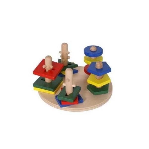 Form at sortere og stable - Legler - 2019452 - Motor Skills Towers - Blandet - Baby