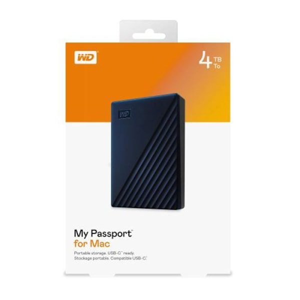 Wd MY PASSPORT MAC 4TB ekstern harddisk