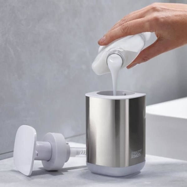 Vask sæt - Joseph Joseph - 70551 - Rustfrit stål - Sæbedispenser - Tandbørsteholder Rustfrit stål