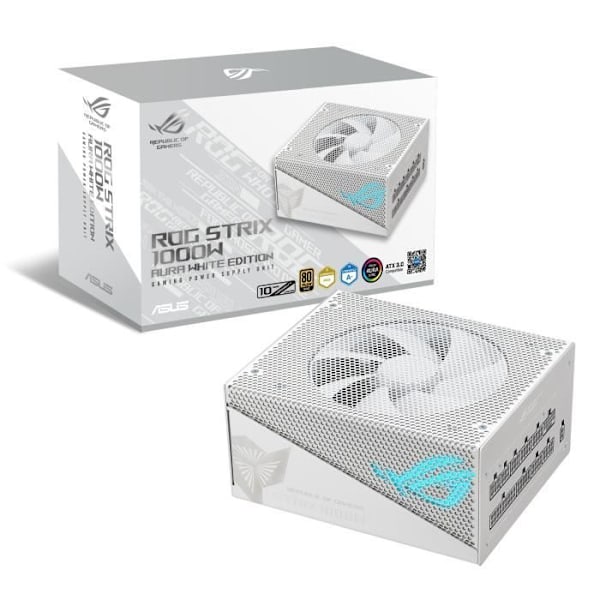 ASUS ROG Strix 1000 W Gold PSU Aura White Edition