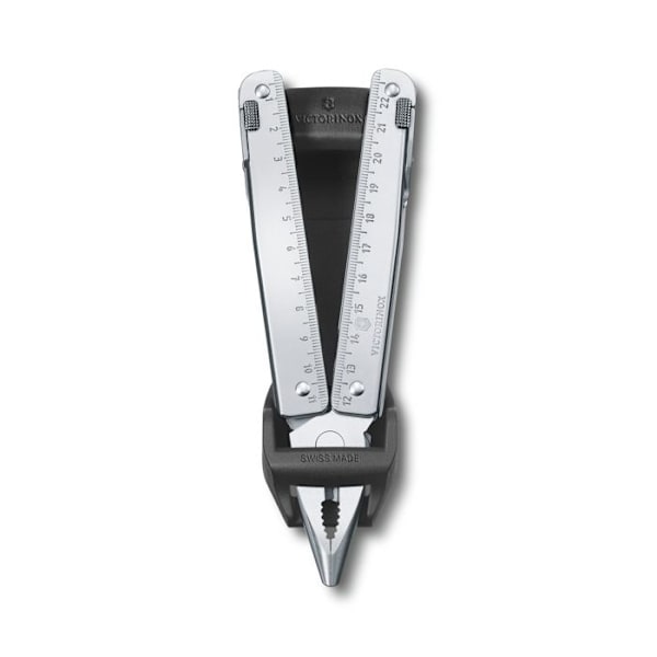 Multi-tool schweizisk Victorinox SwissTool X, 28 funktioner, robust, vægt 345 g, i rustfrit stål, med syntetisk etui.
