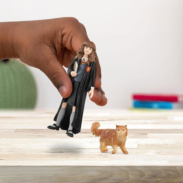 Figurine Hermione og Pattenrond, Harry Potter, til børn fra 6 år, Schleich 42635 Harry Potter, Univers WIZARDING WORLD Flerfärgad
