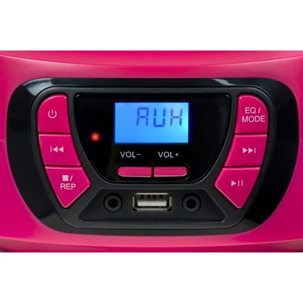 Kannettava radio cd-soitin BIGBEN INTERACTIVE usb bt vaaleanpunainen Pink og sort