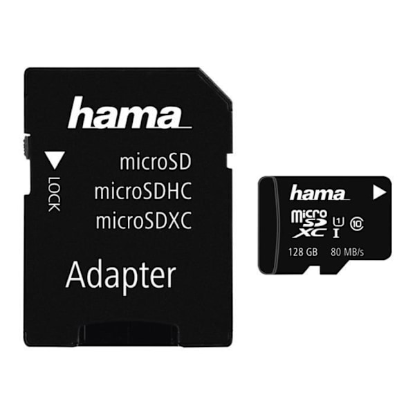 Hama 128 GB UHS Class 1 - Class10 microSDXC UHS-I flashminneskort