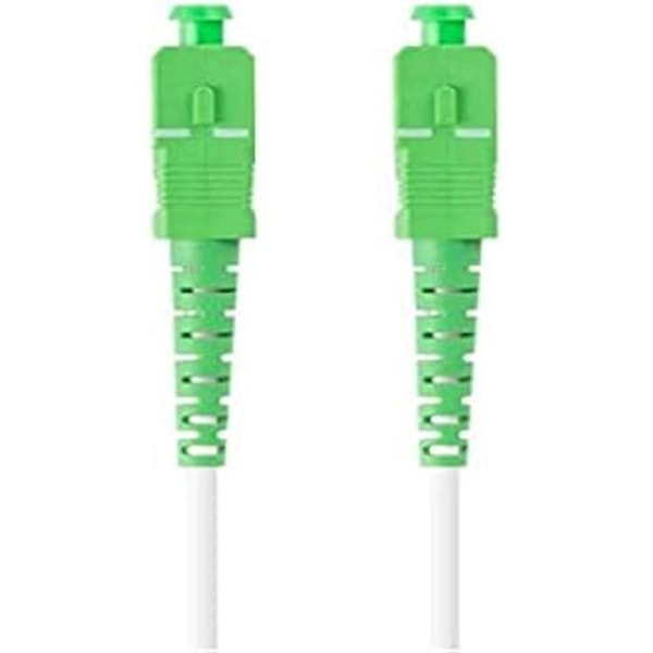 Lanberg Kabel - Mono SC/APC-SC/APC Simplex G657A2 LSZH Vit - 2,5m