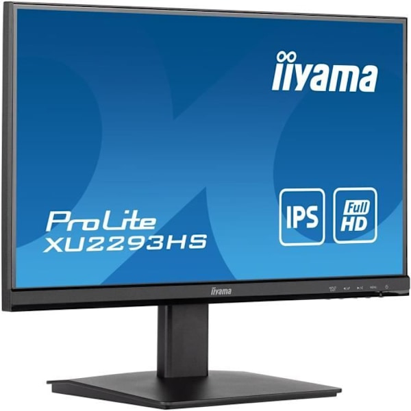 PC-skærm - IIYAMA XU2293HS-B5 - 22" FHD - IPS panel - 3 ms - 75Hz - HDMI / DisplayPort