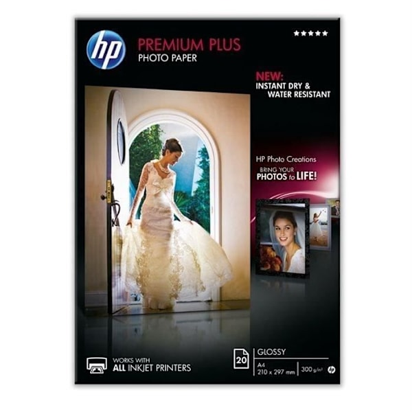 HP Premium Plus fotopapper - 300 g/m2 - A4 - 20 ark