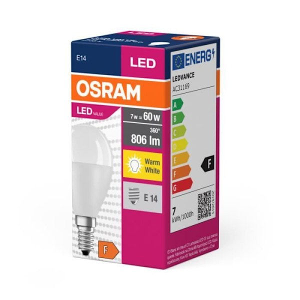 Ampulli LED Ledvance/Osram "Classique" E14 7W 806Lm 2700K 200 IP20