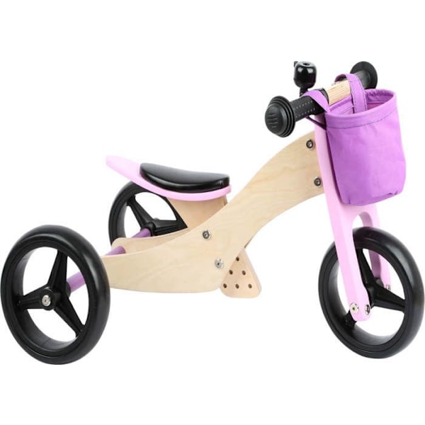 Tasapainopyörä-kolmipyörä 2 in 1 Pinkki - PIENI JALKA - Maxi - 3 pyörää - Lapsi - Seka Lyserød