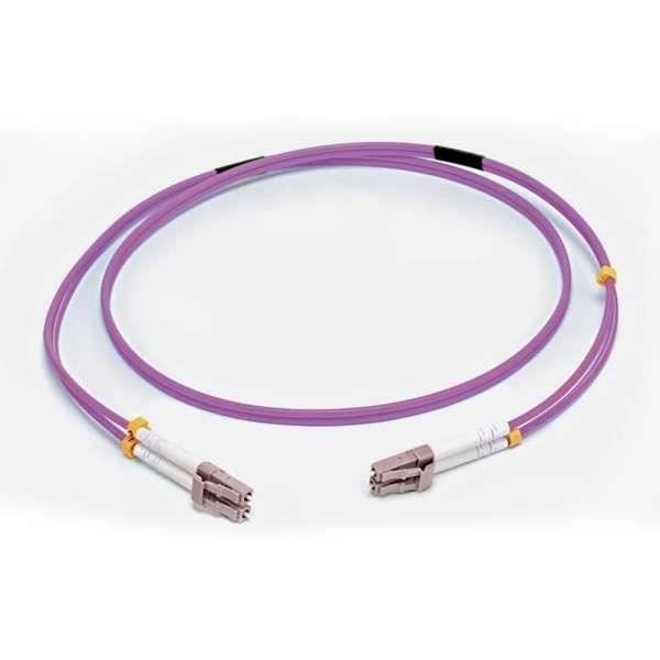 C2G 81750 FIBEROPTISK KABEL 2 M LSZH OM4 LC LILLA - FIBERKABLER