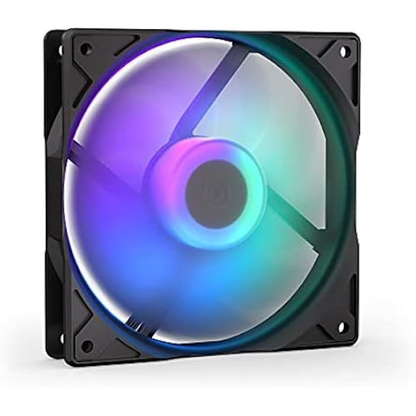 ENDORFY Stratus 120 PWM ARGB Kraftig 120 mm PWM blæser, støjsvag drift, blæser med ARGB belysning | EY4A008 Sort