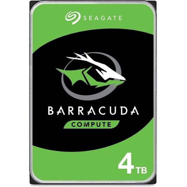 SEAGATE - Intern hårddisk HDD - BarraCuda - 4TB - 5400 rpm - 3,5"