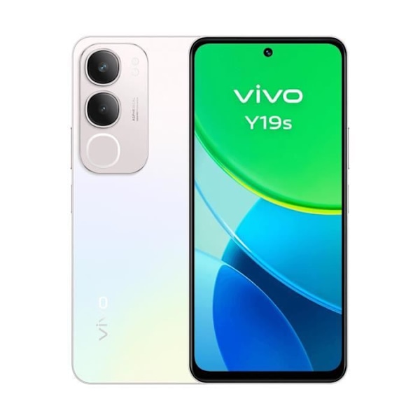 Vivo Y19s 4G 6 GB/128 GB Argent (Pärlsilver) Dubbel SIM