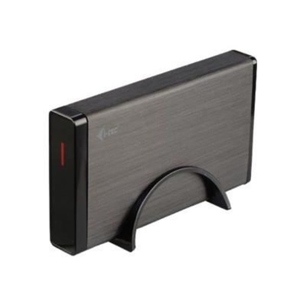 I-TEC-hölje för MySafe Serial ATA/600-hårddisk - USB 3.0 Host Externt gränssnitt - Svart - 1 x 8,89 cm fack