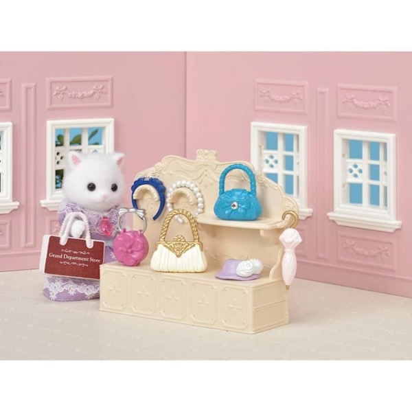Lädervaror Display och tillbehör - SYLVANIAN FAMILIES - 6015 - Persian Cat - Handväska boutique -