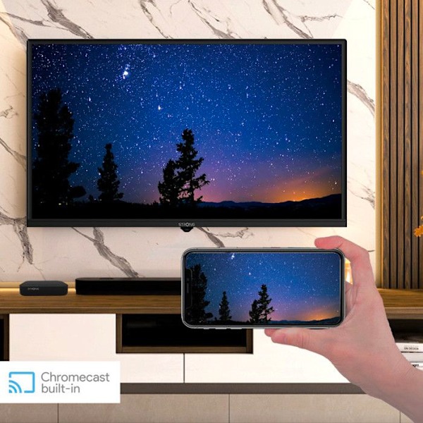 STRONG - LEAP-S3 - Streaming Box Android TV 4K - Chromecast - Wifi 5 - Bluetooth - Google Assistent - Dolby Atmos/Vision - HDR
